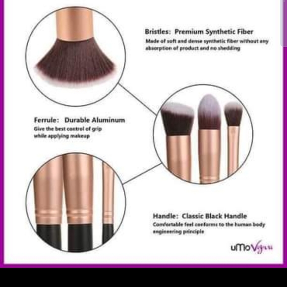 uMo 16 Piece Makeup Brush and Blending Set - Picture 4 of 6